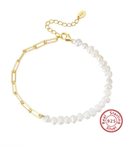 Freshwater Pearl Gold Necklace