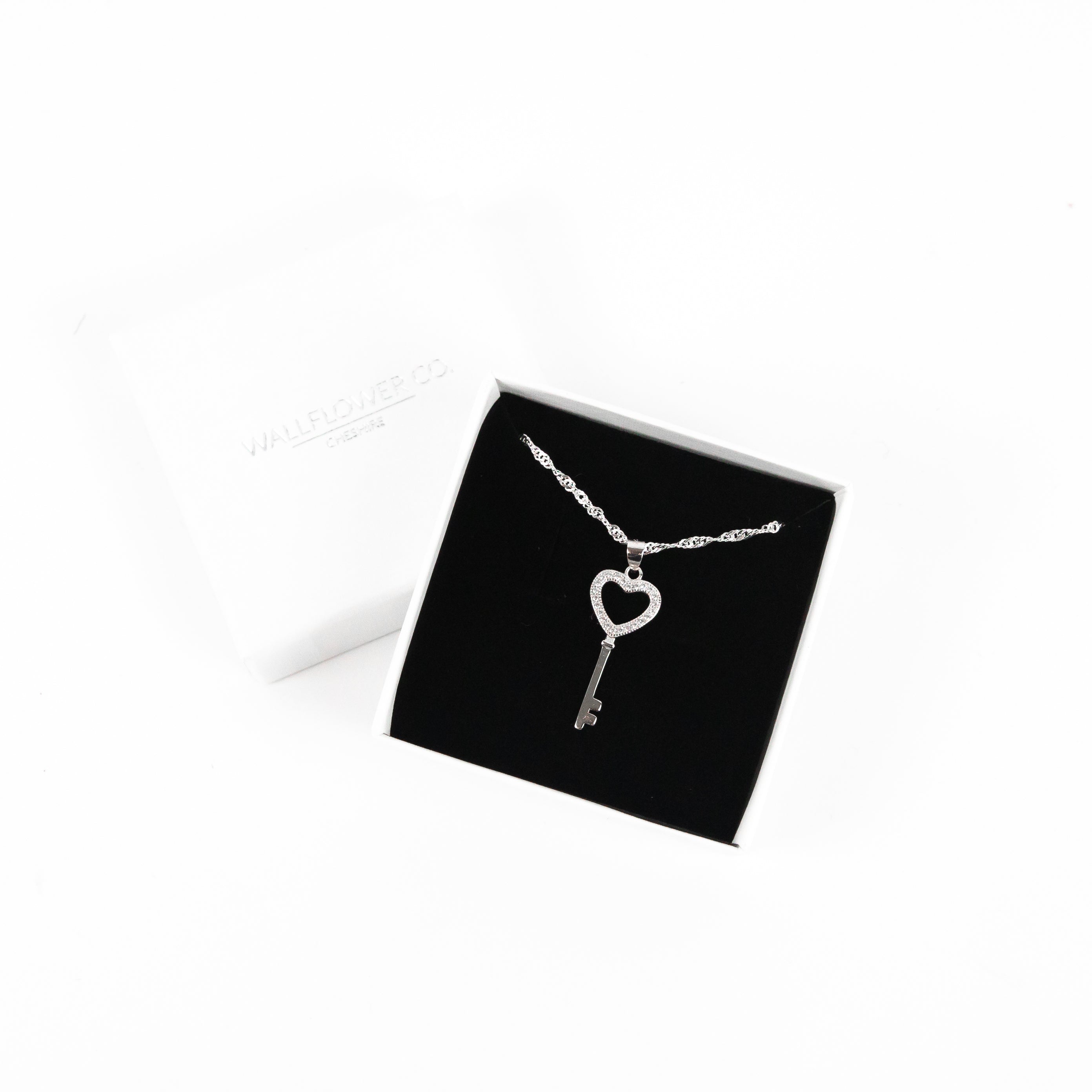 ‘Key To My Heart’ Necklace - Silver