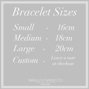 Flower Charm Bracelet - Silver