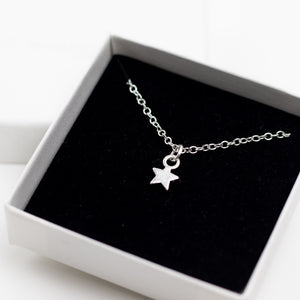 Star Charm Necklace - Silver