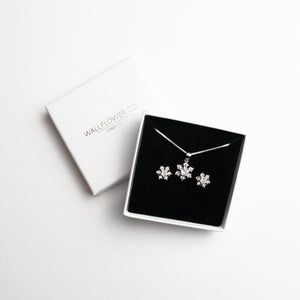 Glitzy Snowflake Gift Set - Sterling silver