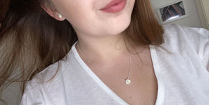 Petite Daisy Necklace & Earrings Set - Sterling Silver